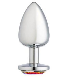 Cloud 9 Gems Anal Plug Large Silver Chromed