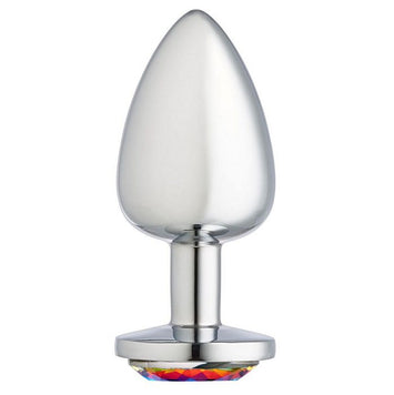 Cloud 9 Gems Anal Plug Large Silver Chromed