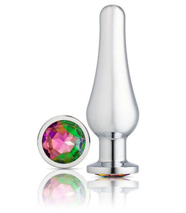 Cloud 9 Gems Silver Chromed Tall Anal Plug