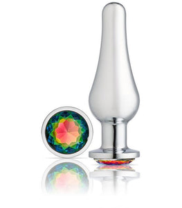 Cloud 9 Gems Silver Chromed Tall Anal Plug Large Default Title