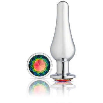 Cloud 9 Gems Silver Chromed Tall Anal Plug Large Default Title