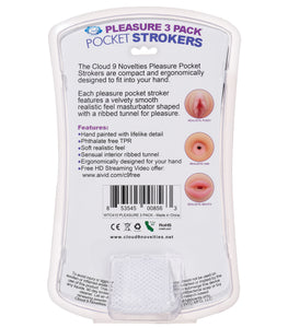 Cloud 9 Trio Stroker Pussy Ass Mouth Masturbator Kit Default Title