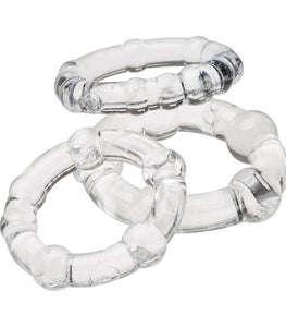 Cloud 9 Cockring Combo Beaded Clear