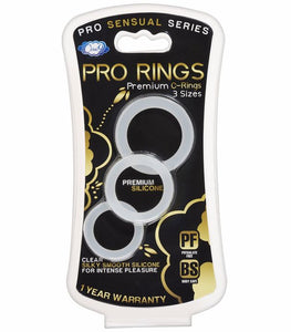 Cloud 9 Pro Sensual Silicone Cock Ring 3 Pack