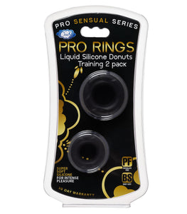 Cloud 9 Pro Rings Liquid Silicone Donuts 2 Pack Black