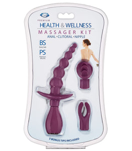 Cloud 9 Health & Wellness Anal Clitoral & Nipple Massager Kit