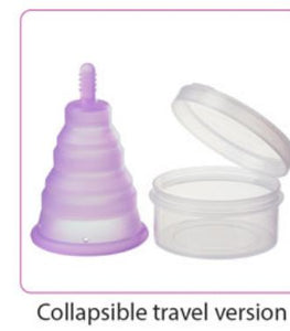 Cloud 9 Health & Wellness Reusable Menstrual Cups 3-pk W/bonus Travel Cup & Case