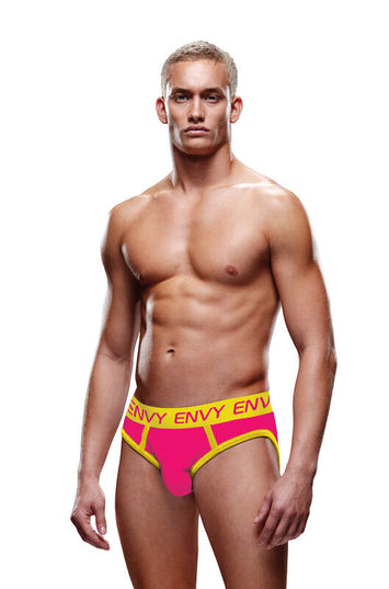 Envy Solid Jock Pink/yellow S m