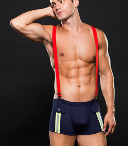 Envy Fireman Bottom W/ Suspenders 2pc L/xl