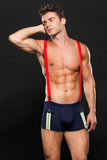 Envy Fireman Bottom W/ Suspenders 2pc L/xl