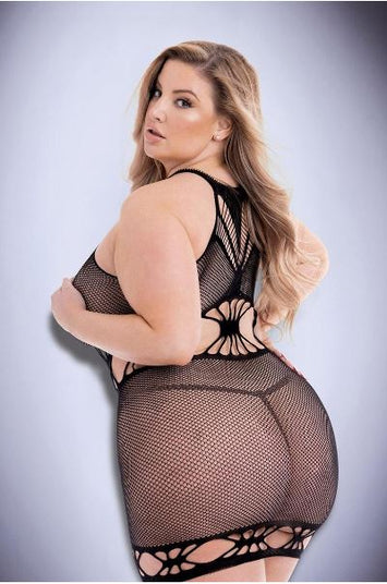 Diamonte Net Mini Dress Black Q/s Default Title