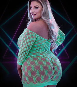 Lapdance Glow In The Dark Mini Dress Q/s