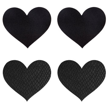 Peekaboo Pasties Classic Black Hearts Default Title