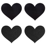 Peekaboo Pasties Classic Black Hearts