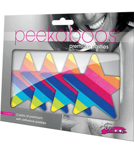 Peekaboo Pasties Rainbow Starz