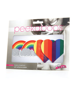 Pasties Pride Glitter Rainbows & Hearts