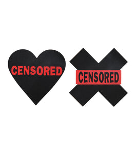 Pasties Censored Hearts & X