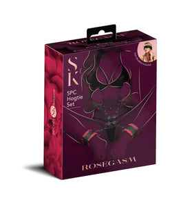 Rosegasm 5pc Hog Tie Set W/ Blindfold