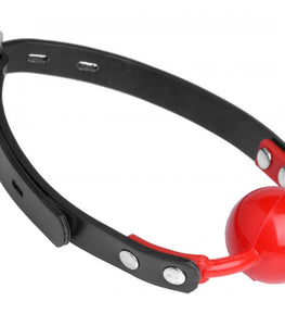 Master Series Hush Red Silicone Ball Gag