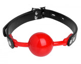 Master Series Hush Red Silicone Ball Gag