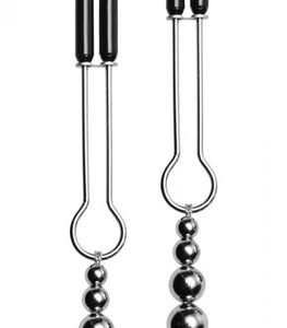 Master Series Adorn Triple Bead Nipple Clamp Set