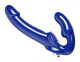 Strap U Revolver Strapless Strap On Dildo Blue