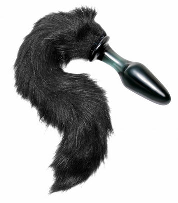 Tailz Midnight Fox Glass Plug W/ Tail Default Title