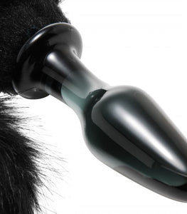 Tailz Midnight Fox Glass Plug W/ Tail Default Title