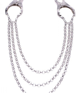 Master Series Affix Triple Chain Nipple Clamps