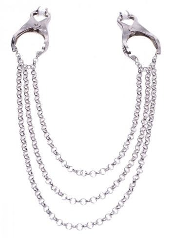 Master Series Affix Triple Chain Nipple Clamps Default Title