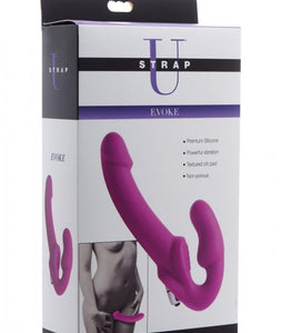 Strap U Vibrating Strapless Silicone Strap On Dildo