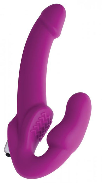 Strap U Vibrating Strapless Silicone Strap On Dildo Default Title