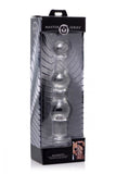 Master Series Mammoth 3 Bumps Glass Dildo