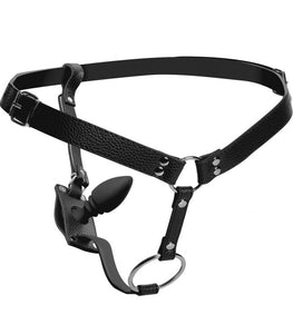 Strict Male Harness W/silicone Butt Plug