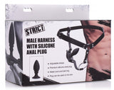 Strict Male Harness W/silicone Butt Plug