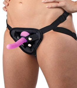 Strap U Double-g Deluxe Vibrating Silicone Strap On Kit