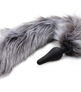 Tailz Grey Wolf Tail & Ears Set Default Title