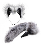 Tailz Grey Wolf Tail & Ears Set Default Title