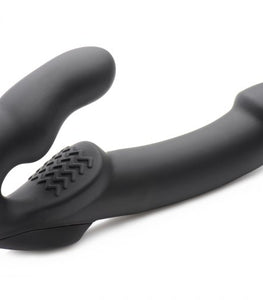 Strap U Evoke Super Charged Vibrating Strapless Silicone Dildo