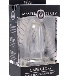 Master Series Gape Glory Clear Hollow Anal Plug Default Title