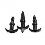 Trinity Vibes 4 Pc Vibrating Anal Plug Set