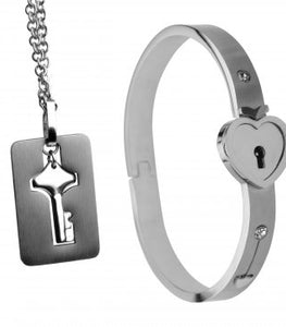 Master Series Cuffed Locking & Key Necklace Default Title
