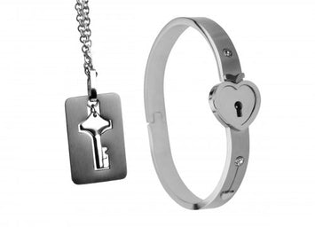 Master Series Cuffed Locking & Key Necklace Default Title
