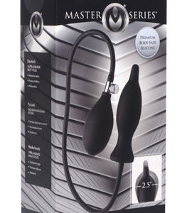 Master Series Dark Inflator Silicone Anal Plug Default Title