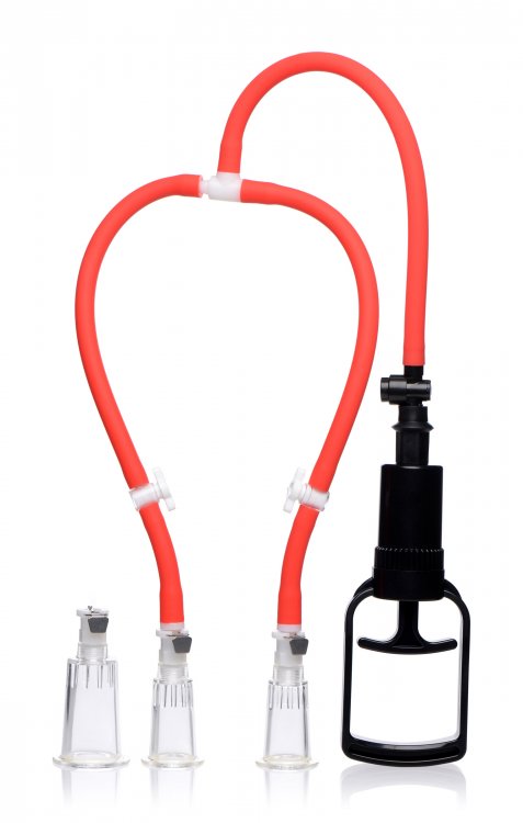 Master Series 3-way Suck Her Nipple & Clit Pump System Default Title