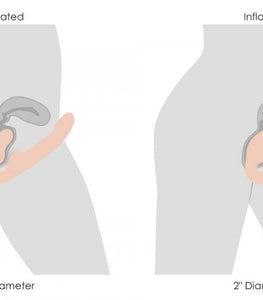 Strap U 10x Evoke Ergo-fit Inflatable & Vibrating Strapless Strap-on Flesh Default Title