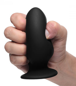 Squeeze-it Silexpan Anal Plug Black Large