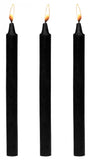 Master Series Dark Drippers Fetish Drip Candle Set Of 3 Black Default Title
