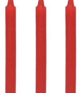 Master Series Fire Sticks Fetish Drip Candle Set Of 3 Red