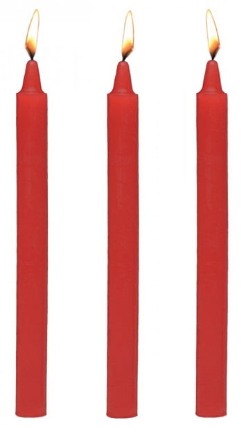 Master Series Fire Sticks Fetish Drip Candle Set Of 3 Red Default Title